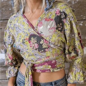 Magnolia Pearl Harmony Wrap Blouse NWOT